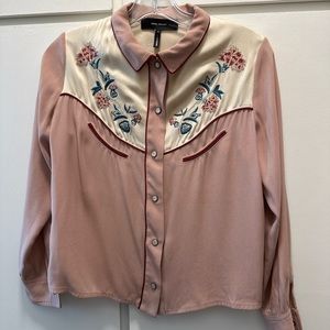 Isabel Marant Lorenz Pink Western Shirt